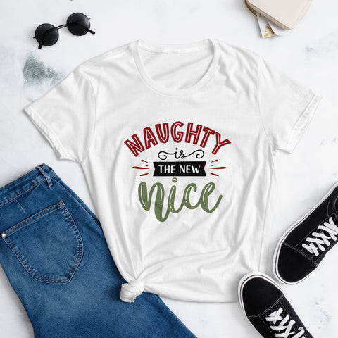 Naughty is the New Nice Women's short sleeve t-shirt